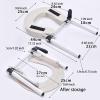 Kokiya Massage Bed Face Cradle Headrest Face Pillow Support Bracket Aluminum Alloy Adjustable Foldable for Massage Chair SPA Bed, Silver White view 3