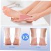 Beaupretty 4PCS Natural Pumice Stone Foot Care Scrapers Callus Removers for Men Women Rough Pedicure Tools for Dead Skin Removal and Heel Smoothing Feet Rasp with Comfortable Random Color view 2