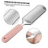 DECOMELODY Stainless Steel Foot File with Ergonomic Handle Hard Skin Remover for Callus Dead Skin and Corn Feet Pedicure Rasp Scrubber view 4