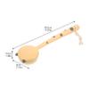 ADOCARN Soft Bristle Body Bathing Brush with Long Ergonomic Handle for Shower Gentle Massage and Pet Hair Cleaning Dense Foam Producing Leopard Print Design Lightweight and Portable for view 2