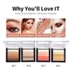 Cream Eye Shadow Palette Makeup for Women, Nude Rose Pink Coffee Beige Brown Matte Shimmer Glitter Metallic Dual Eyeshadow Palette Pot creme, Eye Brightener Makeup Highlighter (#03) view 2