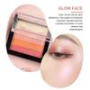 Cream Eye Shadow Palette Makeup for Women, Nude Rose Pink Coffee Beige Brown Matte Shimmer Glitter Metallic Dual Eyeshadow Palette Pot creme, Eye Brightener Makeup Highlighter (#03) view 4