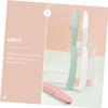 VICASKY 6pcs Foldable Eyebrow Trimmers for Women Portable Face Razor with Small Head for Precise Hair Removal Eyebrow Shaver Compact Lightweight Design in Pink White Green view 3