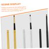 AUTSUPPL 6Pcs Retractable Lip Brush with Cap for Precise Lipstick Lip Mask Application Soft Bionic Wool Makeup Applicators for Women Non Stick Design Portable Beauty Tools in Gold Silver view 2