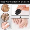 Segbeauty 8 Counts Elastic Touchscreen Black Sleeping Cotton Gloves Liners, 4 Pairs Hand Moisturizer Gloves with Elastic Band, Soft Sleeping Work Glove for Dry Hands Overnight Care Lotion Cotton Glove view 4