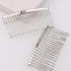 GSHLLO 8 Pcs 20 Teeth Metal Side Hair Combs Wedding Hair Slide Combs Bridal Veil Hair Comb Decorative DIY Headpieces French Twist Updo Bun Holder for Craft Projects view 2