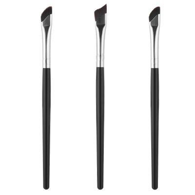 Angled Eyeliner Brush, 3PCS Fine Angled Eyebrow Concealer Brushes Ultra Thin Slanted Flat Angle Eyeliner Tool