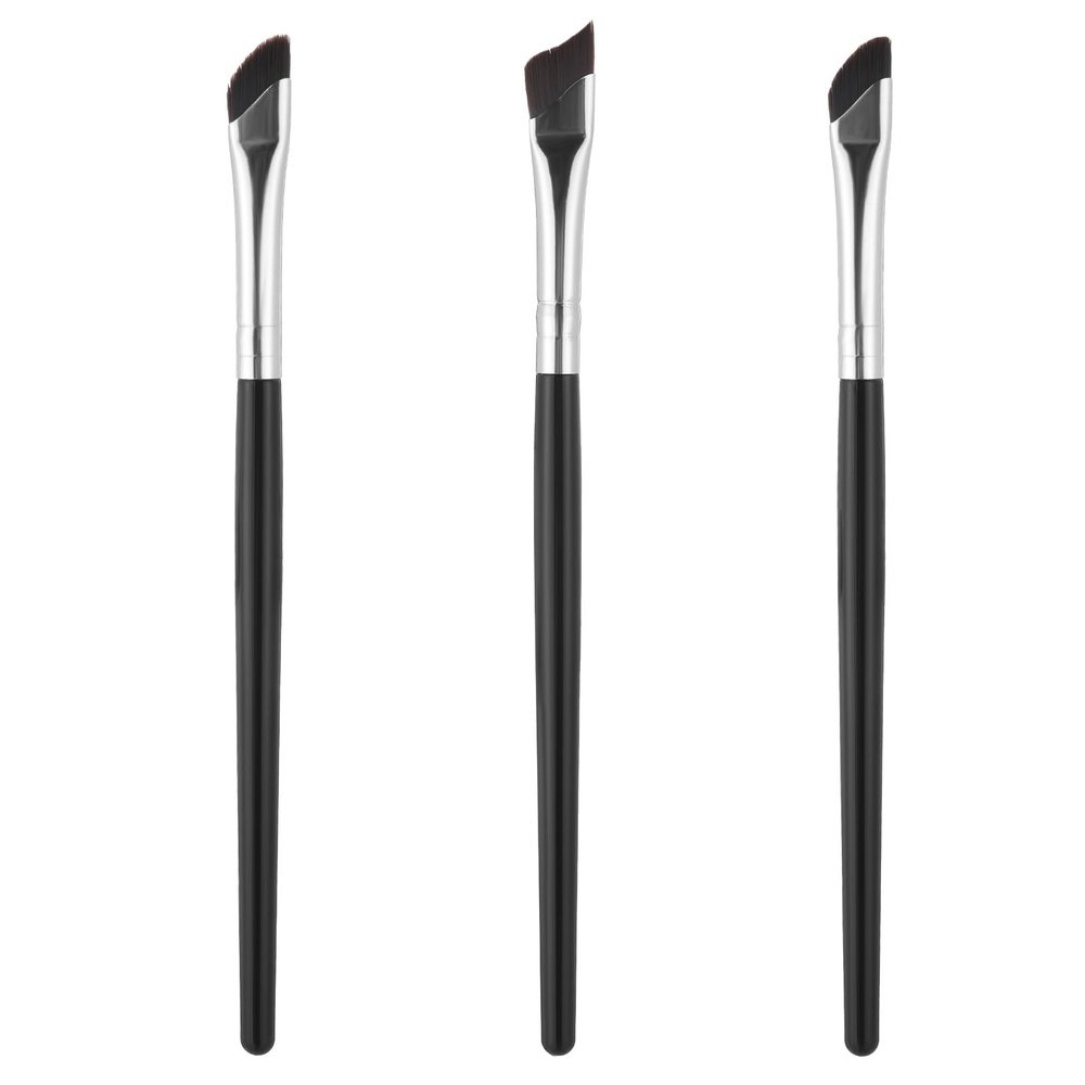 Angled Eyeliner Brush, 3PCS Fine Angled Eyebrow Concealer Brushes Ultra Thin Slanted Flat Angle Eyeliner Tool