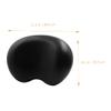 ETHZZLE Non Slip Bath Pillow with Strong Suction Cups Ergonomic Bathtub Headrest for Neck Support and Comfort Suitable for Adults and Pregnant Women Black Slip Backrest Cushion for All Tub view 3