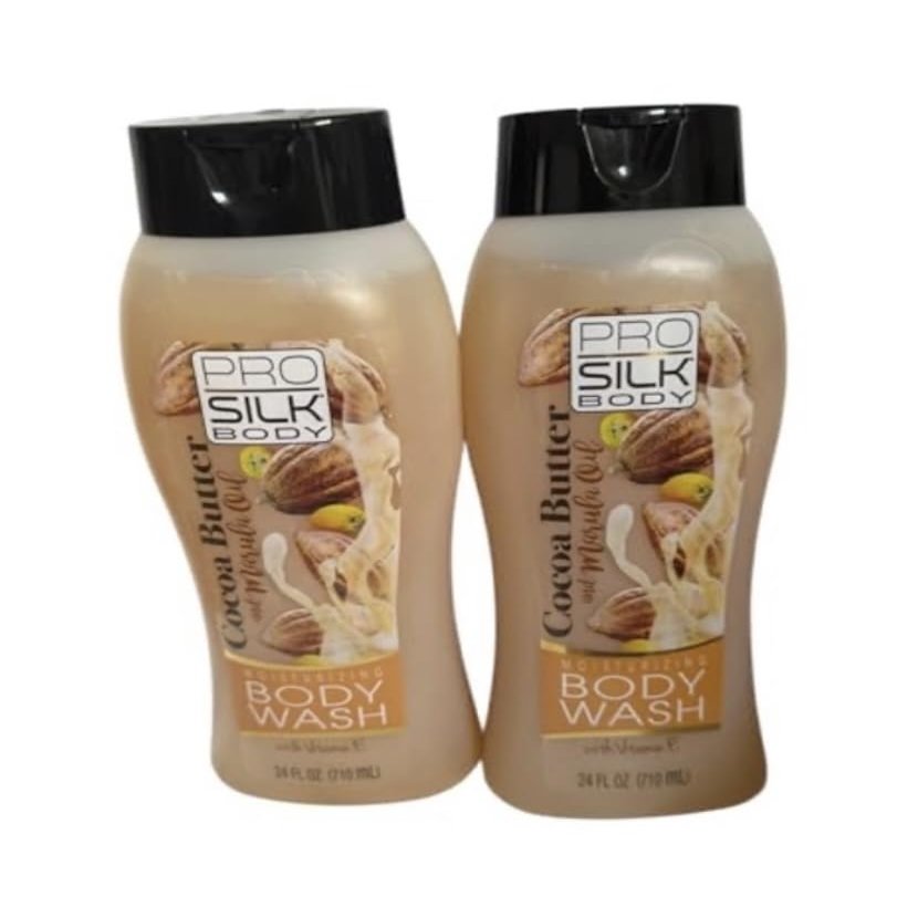 2-Pack pro silk body Moisturizing Body Wash with Vitamin E, 24 Fl Oz