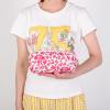 ALINUOYQ 3Pcs Aesthetic Padded Makeup Bag Floral Printed Quilting Storage Bag (Rose Red) view 4
