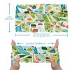 1 Pack Colorful Art Map Patterns-105 Elastic Soft Fabric Non-Slip Women's Fashion Headbands - Soft, Wide, and Stylish for All Occasions view 3