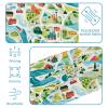 1 Pack Colorful Art Map Patterns-105 Elastic Soft Fabric Non-Slip Women's Fashion Headbands - Soft, Wide, and Stylish for All Occasions view 4