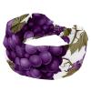 1 Pack Headbands for Women Non Slip Elastic Sports Hair Bands for Women, Soft Cloth Headband for Workout Yoga Fashion Hair Accessories,Grape Art-1859 view 1
