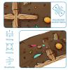 1 Pack Headbands for Women Non Slip Elastic Sports Hair Bands for Women, Soft Cloth Headband for Workout Yoga Fashion Hair Accessories,Easter Cross Art-719 view 4