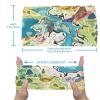 1 Pack Colorful Art Map Patterns-39 Elastic Soft Fabric Non-Slip Women's Fashion Headbands - Soft, Wide, and Stylish for All Occasions view 3