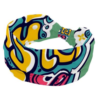 1 Pack Happy Easter Creative Font-957 Elastic Soft Fabric Non-Slip Women's Fashion Headbands - Soft, Wide, and Stylish for All Occasions