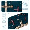 1 Pack Easter Cross Art-798 Elastic Soft Fabric Non-Slip Women's Fashion Headbands - Soft, Wide, and Stylish for All Occasions view 4