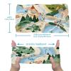 1 Pack Colorful Art Map Patterns-81 Elastic Soft Fabric Non-Slip Women's Fashion Headbands - Soft, Wide, and Stylish for All Occasions view 3
