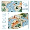 1 Pack Colorful Art Map Patterns-81 Elastic Soft Fabric Non-Slip Women's Fashion Headbands - Soft, Wide, and Stylish for All Occasions view 4