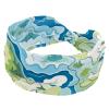 1 Pack Colorful Art Map Patterns-51 Elastic Soft Fabric Non-Slip Women's Fashion Headbands - Soft, Wide, and Stylish for All Occasions view 1