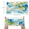 1 Pack Colorful Art Map Patterns-51 Elastic Soft Fabric Non-Slip Women's Fashion Headbands - Soft, Wide, and Stylish for All Occasions view 3