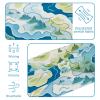 1 Pack Colorful Art Map Patterns-51 Elastic Soft Fabric Non-Slip Women's Fashion Headbands - Soft, Wide, and Stylish for All Occasions view 4