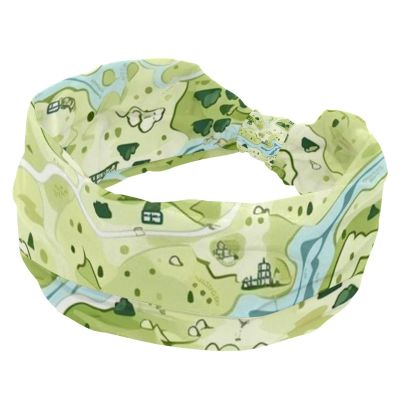 1 Pack Wide Headbands For Women Elastic Headband Colorful Art Map Patterns-109 Head Bands Women's Hair Band Turban Workout Soft Sweat Hairband Accessories