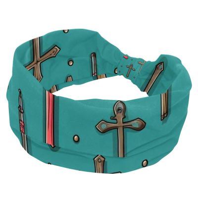 1 Pack Headbands for Women Non Slip Elastic Sports Hair Bands for Women, Soft Cloth Headband for Workout Yoga Fashion Hair Accessories,Easter Cross Art-788