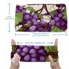 1 Pack Wide Headbands For Women Elastic Headband Grapes and Green Leaves-1822 Head Bands Women's Hair Band Turban Workout Soft Sweat Hairband Accessories view 3