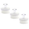 Baluue 3pcs Soft Bristle Facial Brush Manual Face Scrubber for Gentle Exfoliation and Deep Cleansing Skin Care Tool with Transparent Covers for Daily Use view 1