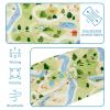 1 Pack Colorful Art Map Patterns-15 Elastic Soft Fabric Non-Slip Women's Fashion Headbands - Soft, Wide, and Stylish for All Occasions view 4