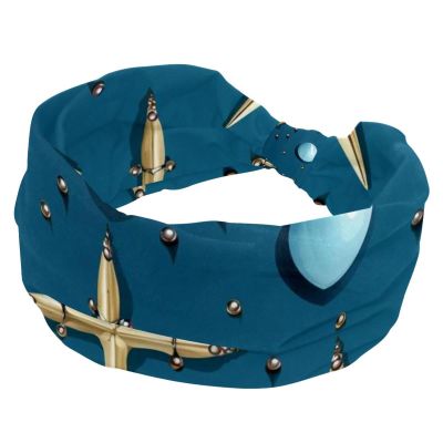 1 Pack Wide Headbands For Women Elastic Headband Easter Cross Art-748 Head Bands Women's Hair Band Turban Workout Soft Sweat Hairband Accessories