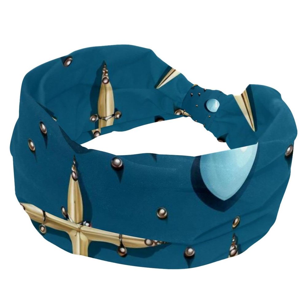 1 Pack Wide Headbands For Women Elastic Headband Easter Cross Art-748 Head Bands Women's Hair Band Turban Workout Soft Sweat Hairband Accessories