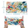 1 Pack Colorful Art Map Patterns-63 Elastic Soft Fabric Non-Slip Women's Fashion Headbands - Soft, Wide, and Stylish for All Occasions view 3
