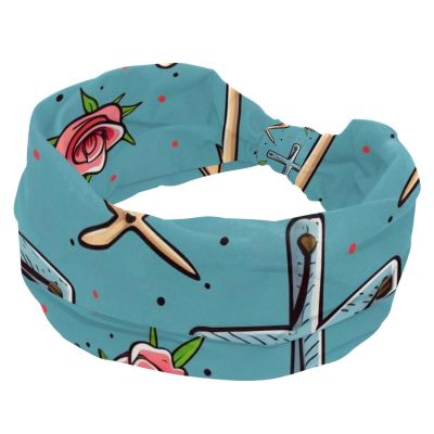 1 Pack Headbands for Women Non Slip Elastic Sports Hair Bands for Women, Soft Cloth Headband for Workout Yoga Fashion Hair Accessories,Easter Cross Art-791