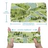 1 Pack Colorful Art Map Patterns-9 Elastic Soft Fabric Non-Slip Women's Fashion Headbands - Soft, Wide, and Stylish for All Occasions view 3