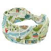 1 Pack Colorful Art Map Patterns-60 Elastic Soft Fabric Non-Slip Women's Fashion Headbands - Soft, Wide, and Stylish for All Occasions view 1