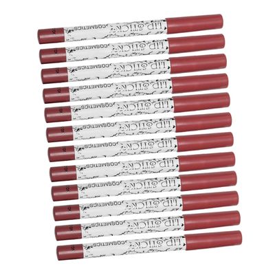 Healifty 12pcs Matte Lip Liner Pencil Sweat Lip Lining Cosmetic Supplies for Women with Fade Resistant Colors