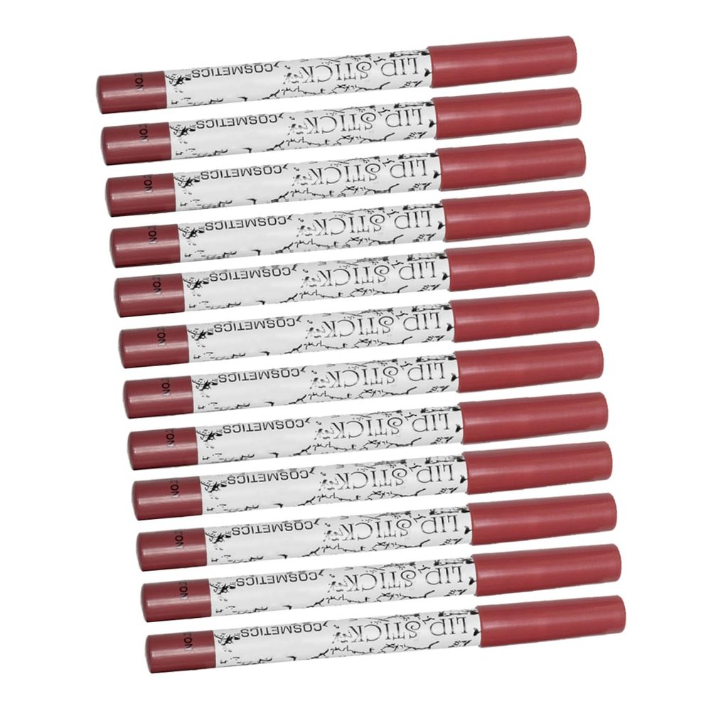 Healifty 12pcs Matte Lip Liner Pencil Sweat Lip Lining Cosmetic Supplies for Women with Fade Resistant Colors