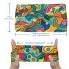 1 Pack Colorful Art Map Patterns-48 Elastic Soft Fabric Non-Slip Women's Fashion Headbands - Soft, Wide, and Stylish for All Occasions view 3