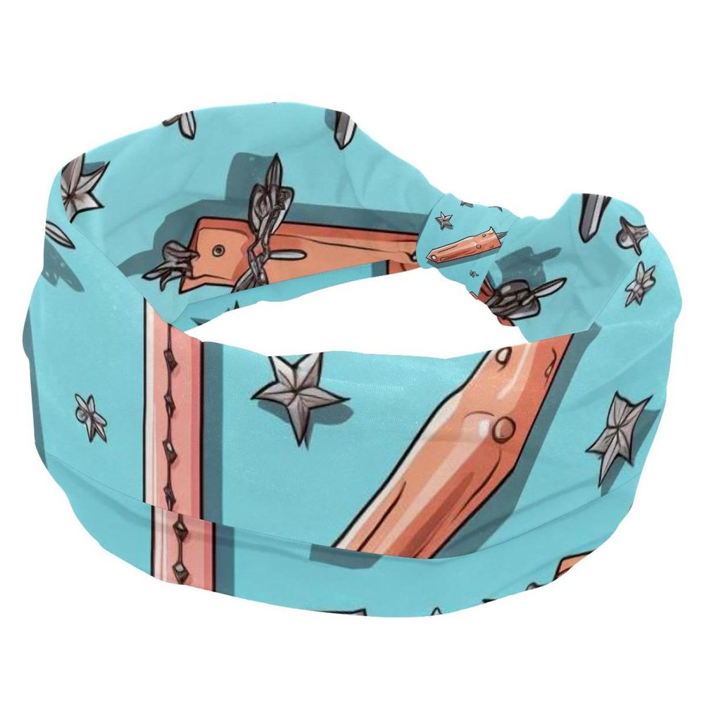 1 Pack Headbands for Women Non Slip Elastic Sports Hair Bands for Women, Soft Cloth Headband for Workout Yoga Fashion Hair Accessories,Easter Cross Art-797