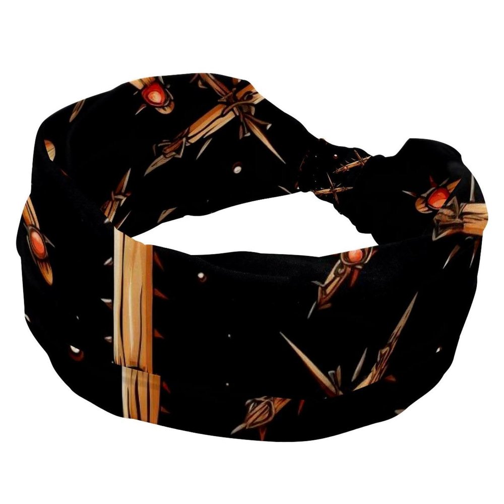 1 Pack Wide Headbands For Women Elastic Headband Easter Cross Art-715 Head Bands Women's Hair Band Turban Workout Soft Sweat Hairband Accessories
