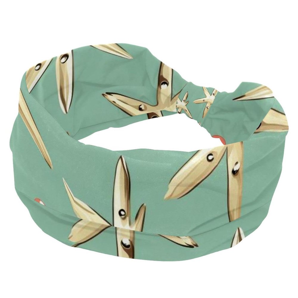 1 Pack Easter Cross Art-726 Elastic Soft Fabric Non-Slip Women's Fashion Headbands - Soft, Wide, and Stylish for All Occasions
