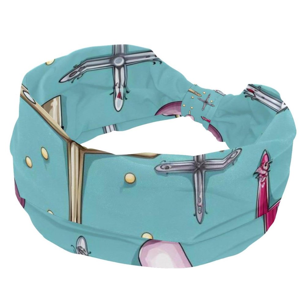 1 Pack Easter Cross Art-732 Elastic Soft Fabric Non-Slip Women's Fashion Headbands - Soft, Wide, and Stylish for All Occasions