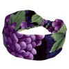 1 Pack Headbands for Women Non Slip Elastic Sports Hair Bands for Women, Soft Cloth Headband for Workout Yoga Fashion Hair Accessories,Grape Art-1862 view 1