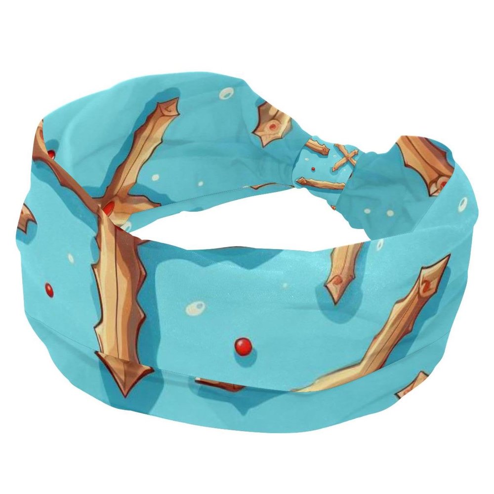 1 Pack Easter Cross Art-789 Elastic Soft Fabric Non-Slip Women's Fashion Headbands - Soft, Wide, and Stylish for All Occasions