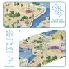 1 Pack Colorful Art Map Patterns-18 Elastic Soft Fabric Non-Slip Women's Fashion Headbands - Soft, Wide, and Stylish for All Occasions view 4