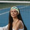 1 Pack Colorful Art Map Patterns-36 Elastic Soft Fabric Non-Slip Women's Fashion Headbands - Soft, Wide, and Stylish for All Occasions view 2
