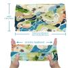 1 Pack Colorful Art Map Patterns-36 Elastic Soft Fabric Non-Slip Women's Fashion Headbands - Soft, Wide, and Stylish for All Occasions view 3